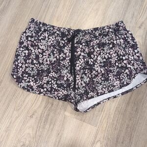 RBX Black Floral Women's Athletic Shorts